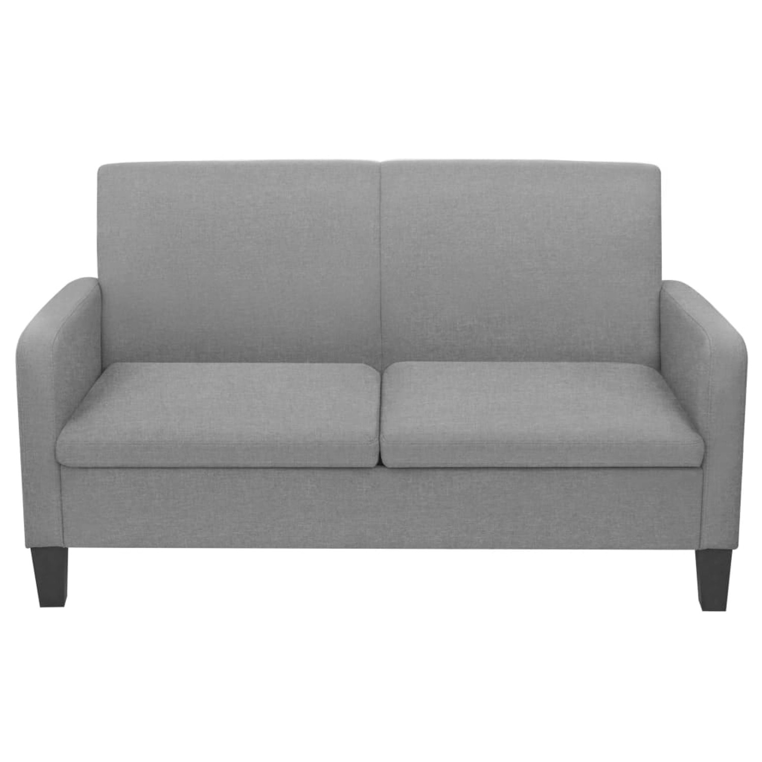 2-sitzersofa 135 X 65 X76 Cm Hellgrau günstig online kaufen