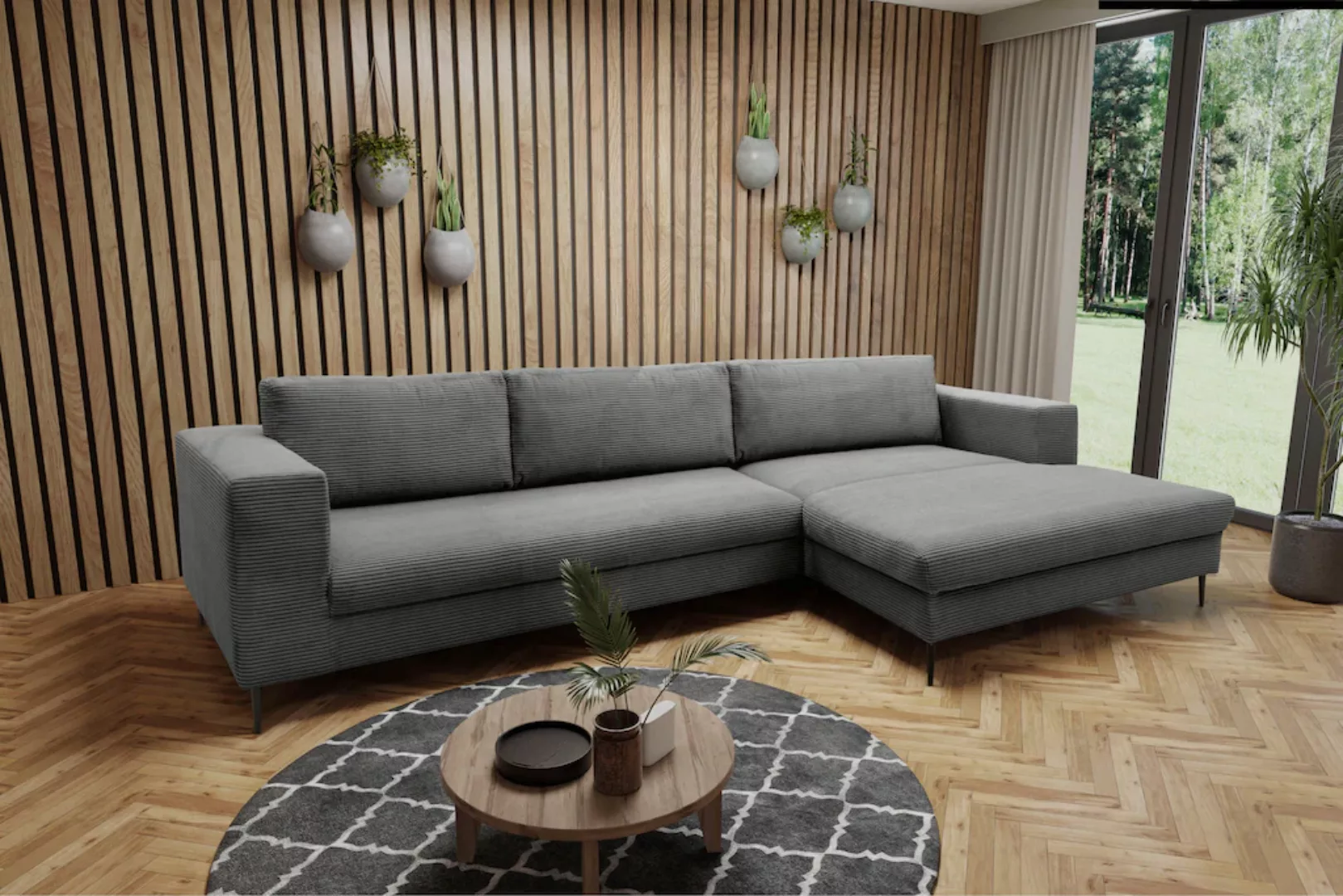 DOMO collection Ecksofa "Modica, zeitlos und elegant, L-Form", moderne Opti günstig online kaufen