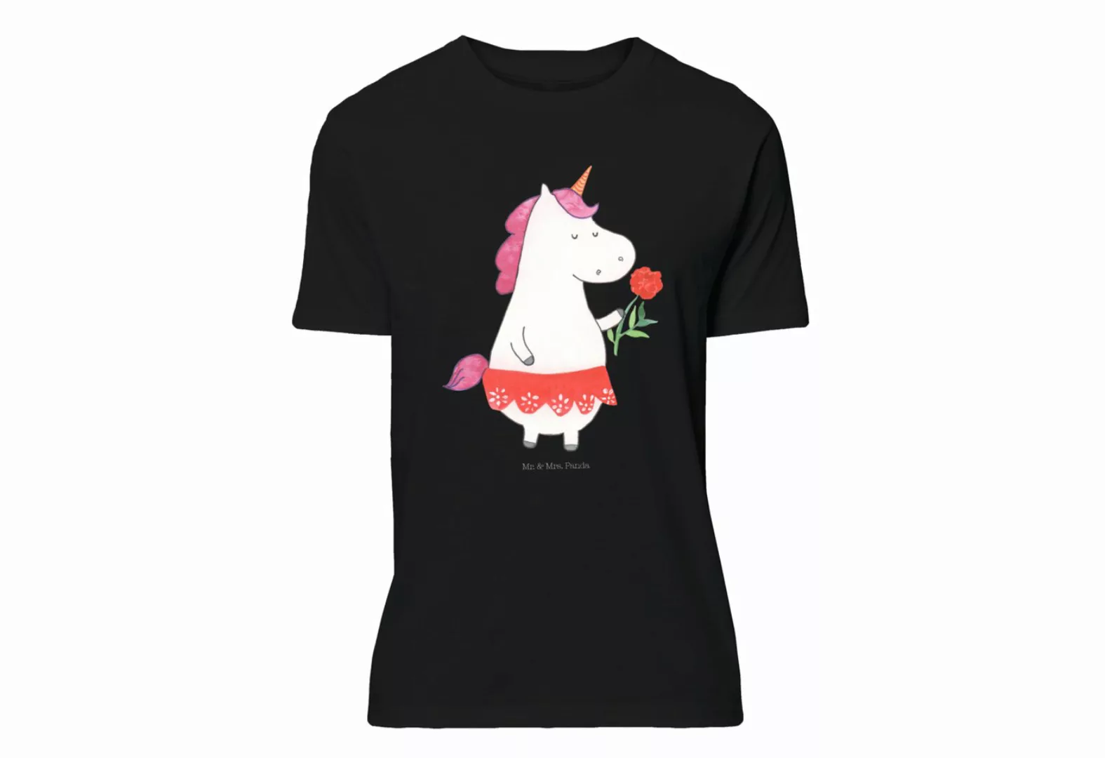 Mr. & Mrs. Panda T-Shirt Einhorn Dame - Schwarz - Geschenk, Bachelorette, G günstig online kaufen