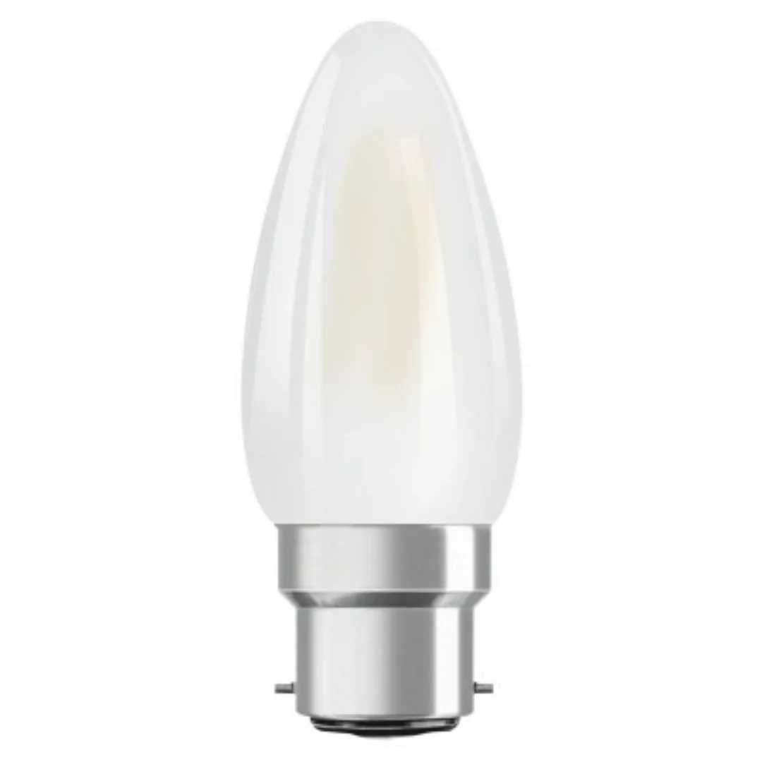 OSRAM LED-Kerzenlampe B22d 2,5W 2.700K matt günstig online kaufen