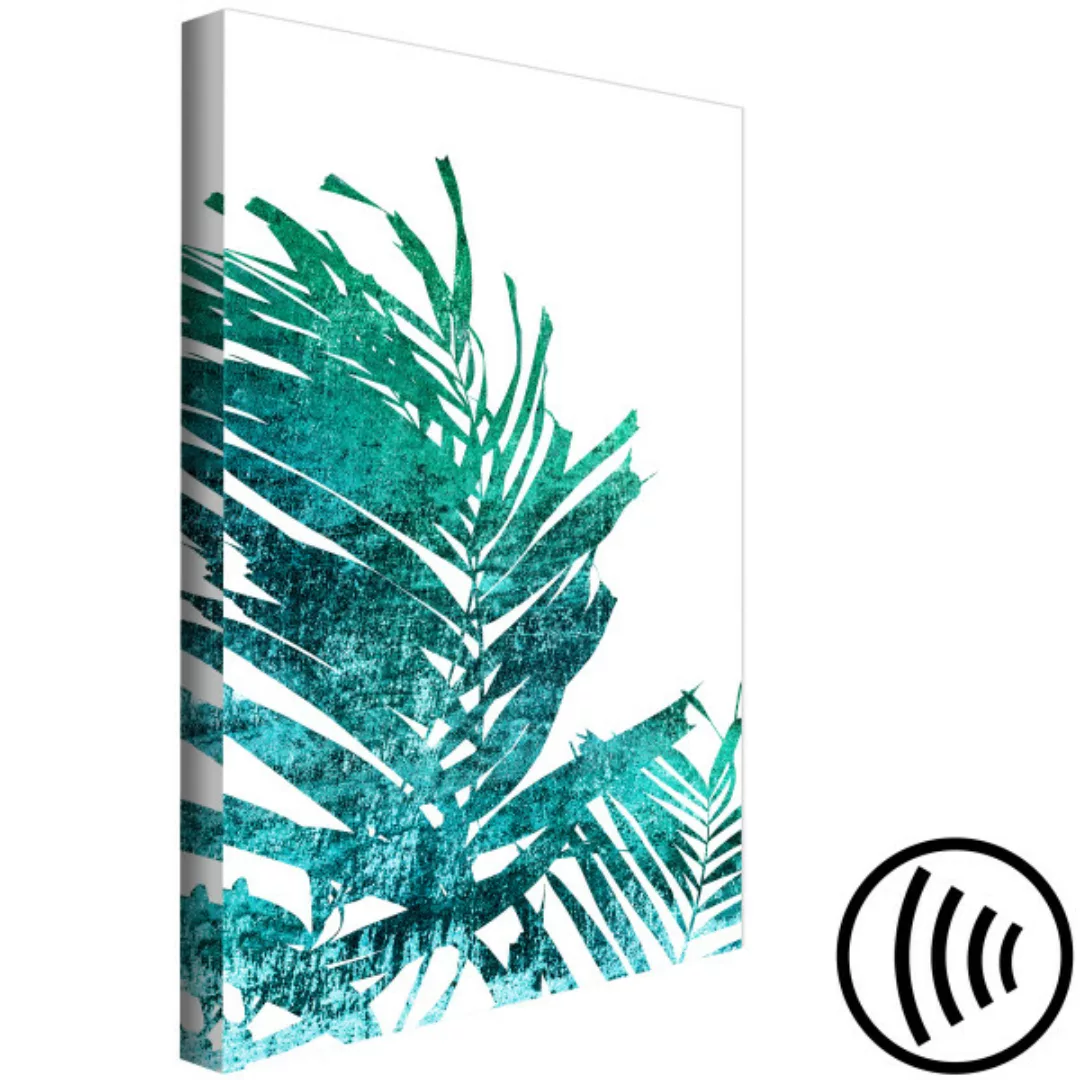 Bild auf Leinwand Emerald Palm (1 Part) Vertical XXL günstig online kaufen