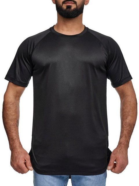 Elara T-Shirt Elara Herren Fitness T-Shirt Rundhalsschitt Dry-Fit (1-tlg) günstig online kaufen