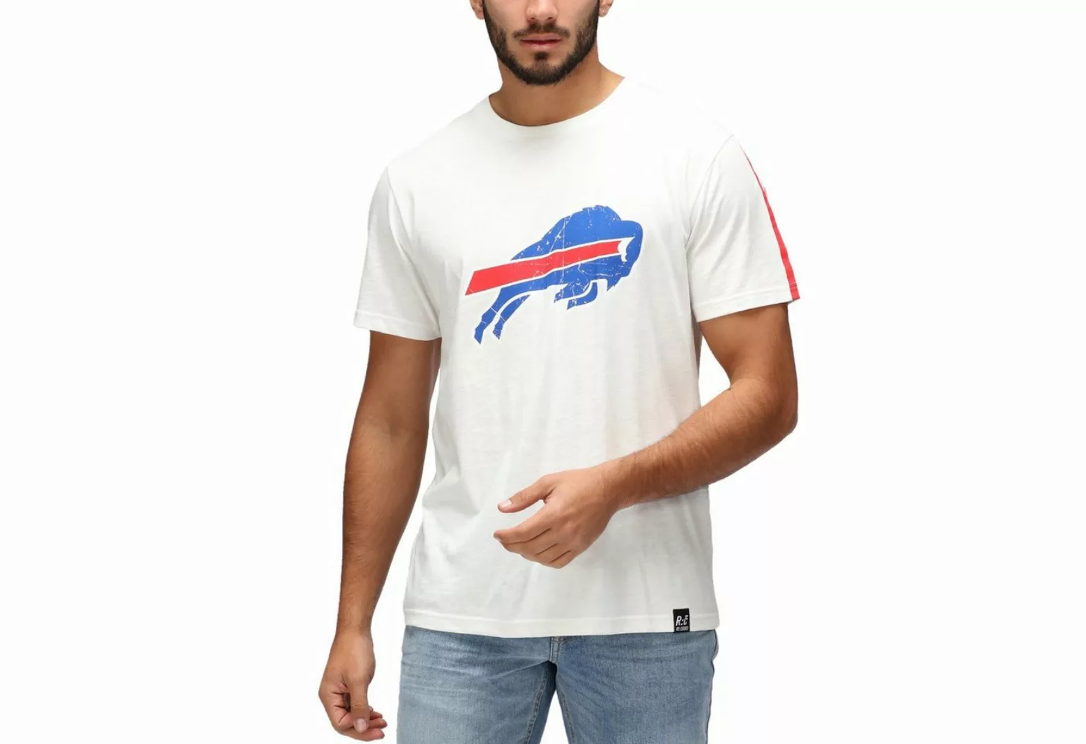 Recovered Print-Shirt Re:Covered NFL Buffalo Bills ecru günstig online kaufen