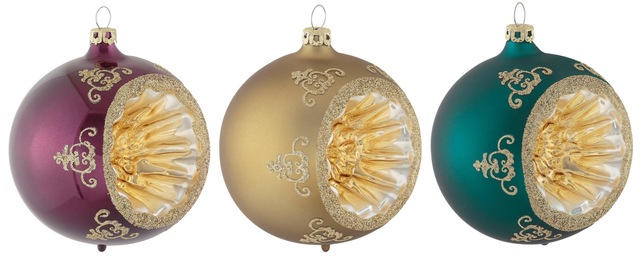 Thüringer Glasdesign Weihnachtsbaumkugel »Christmas Chic, Weihnachtsdeko, C günstig online kaufen