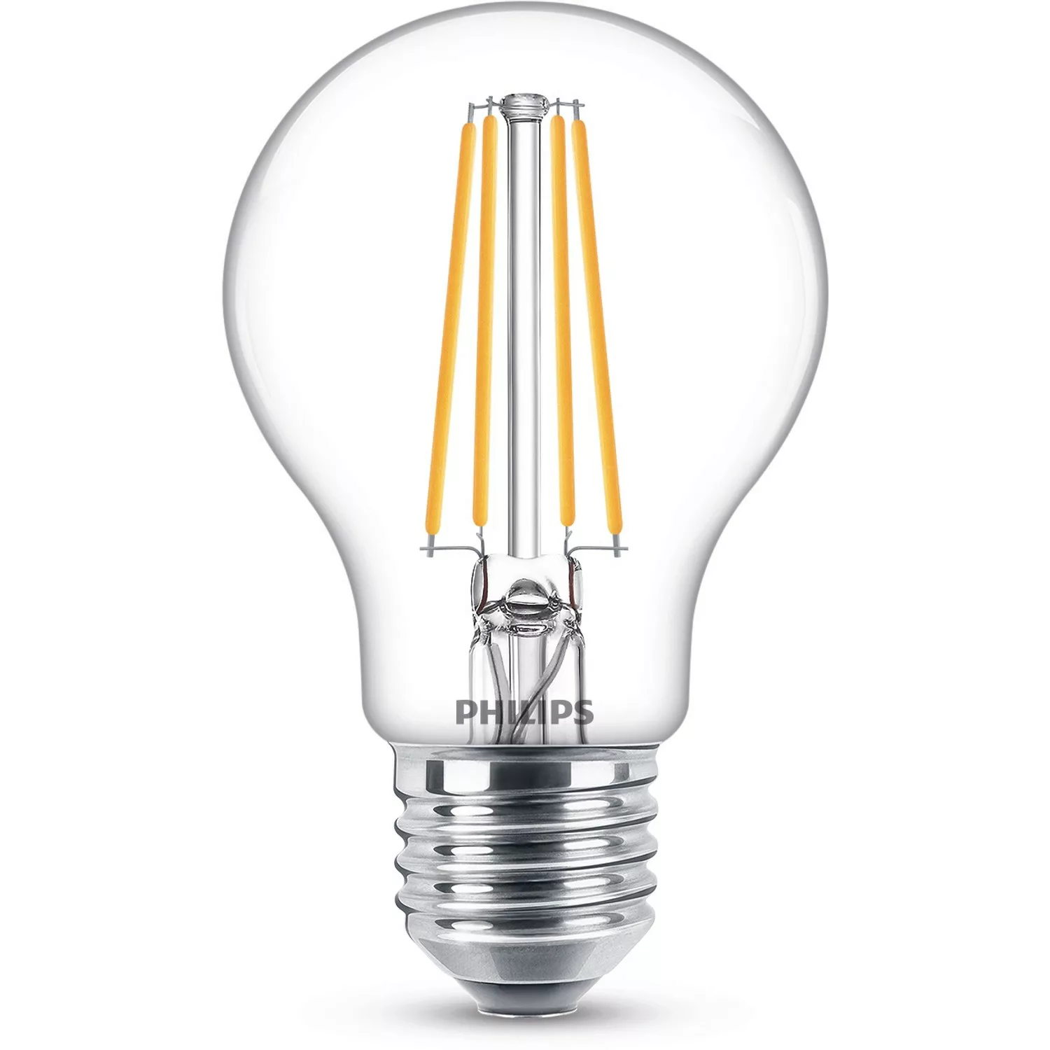 Philips LED-Leuchtmittel E27 Glühlampenform 7 W 2er Set 10,4 x 6 cm (H x Ø) günstig online kaufen