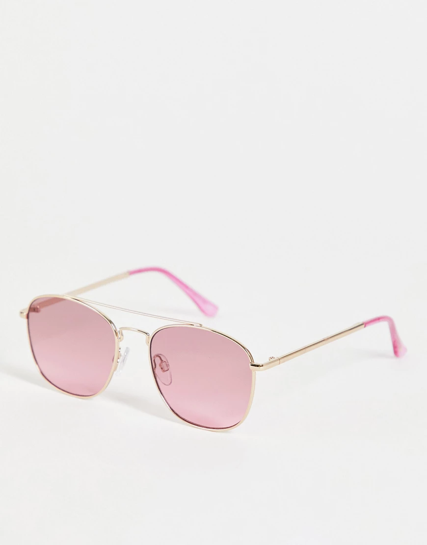Skinnydip – Piloten-Sonnenbrille in Rosé-Rosa günstig online kaufen