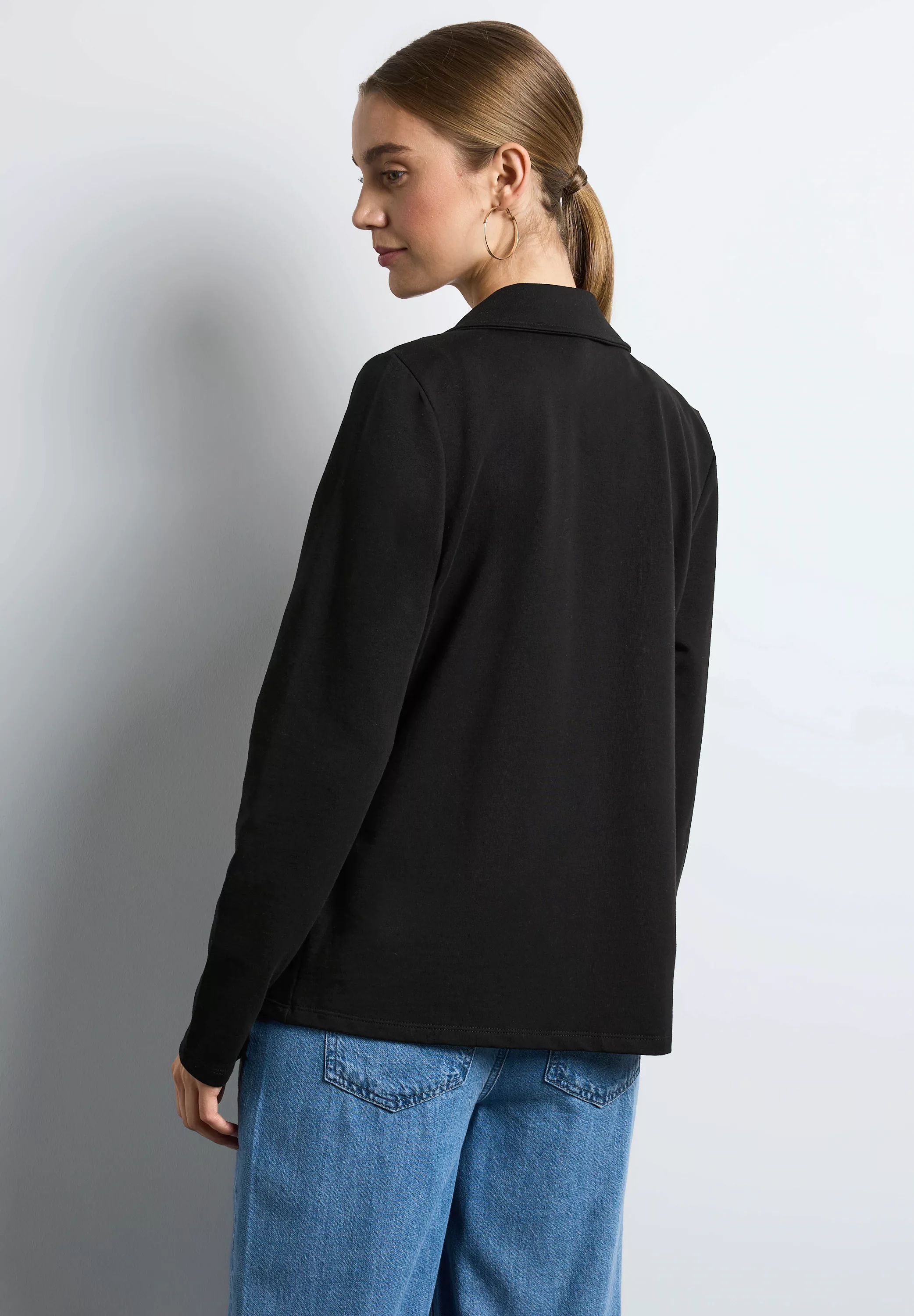 STREET ONE Sweatblazer, aus Baumwolle mit Stretchanteil günstig online kaufen