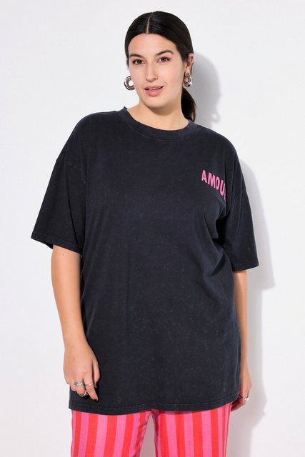 Studio Untold T-Shirt Oversize-Shirt acid washed AMOUR-Rückenprint günstig online kaufen