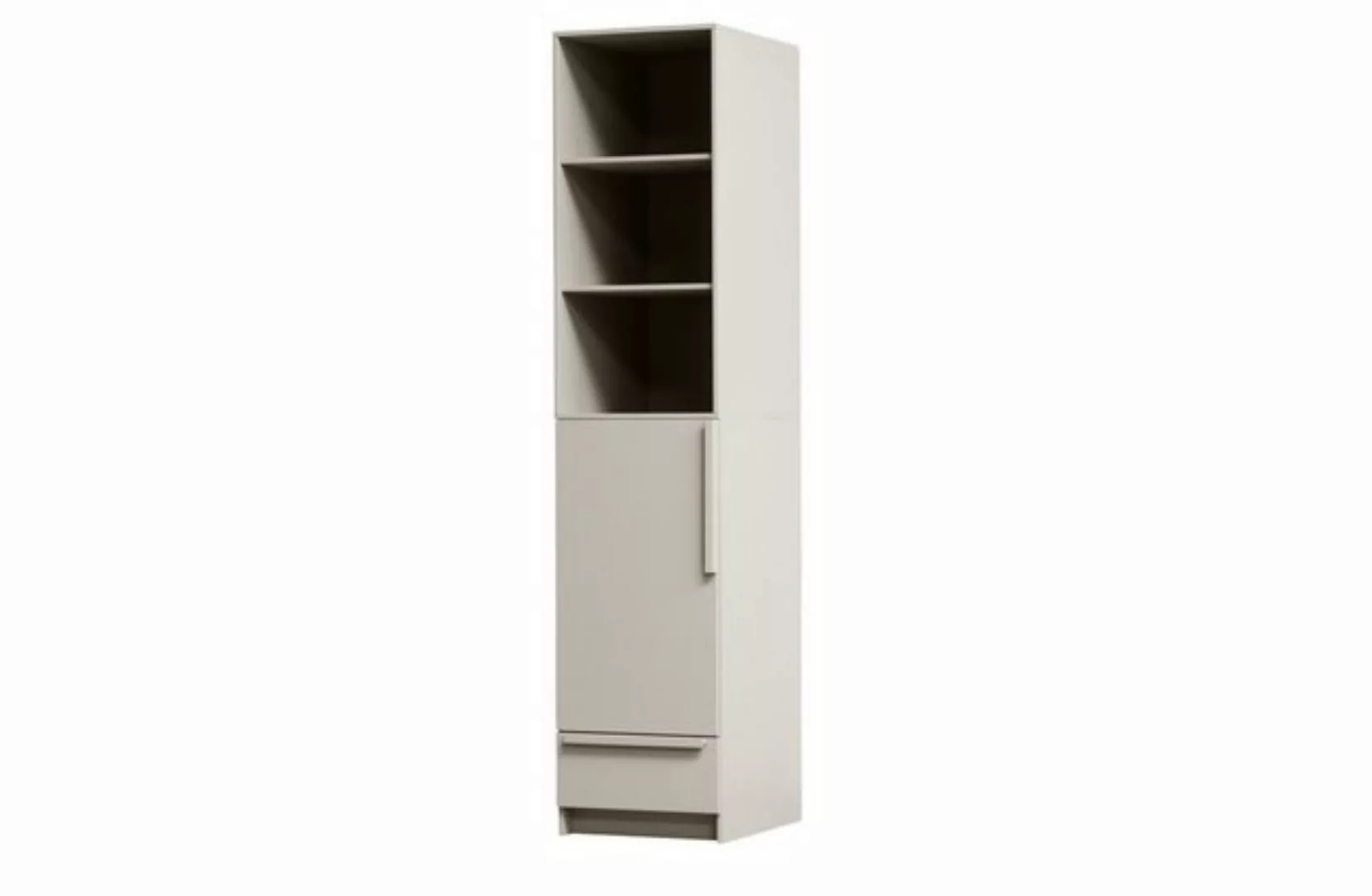 WOOOD Kleiderschrank Split aus Kiefernholz Hellgrau 48 cm günstig online kaufen