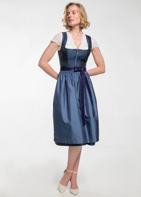 Spieth & Wensky Dirndl Emmi-Drindl Emmi 2-teiliges Midi-Dirndl Kleid Dirndl günstig online kaufen