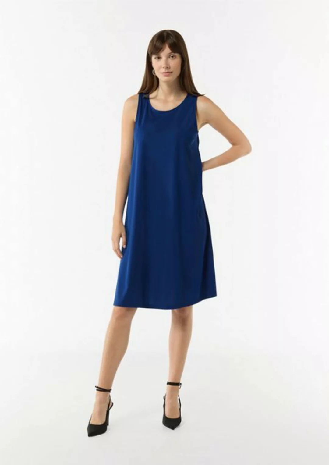 Comma Minikleid Ärmelloses Jersey-Kleid in A-Linien-Form günstig online kaufen