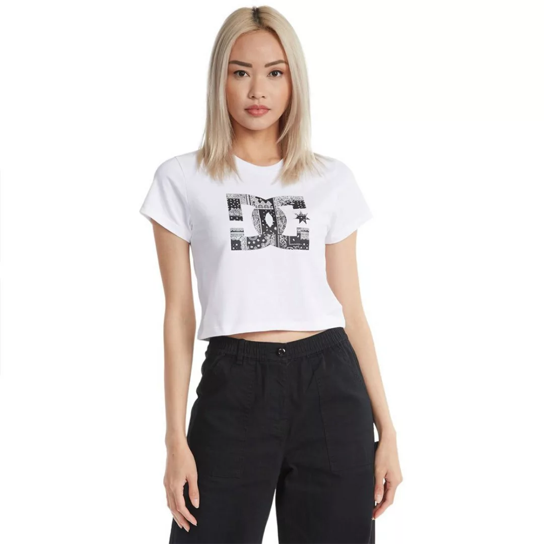 Dc Shoes Bandana Fill Star Crop Kurzärmeliges T-shirt XL White günstig online kaufen
