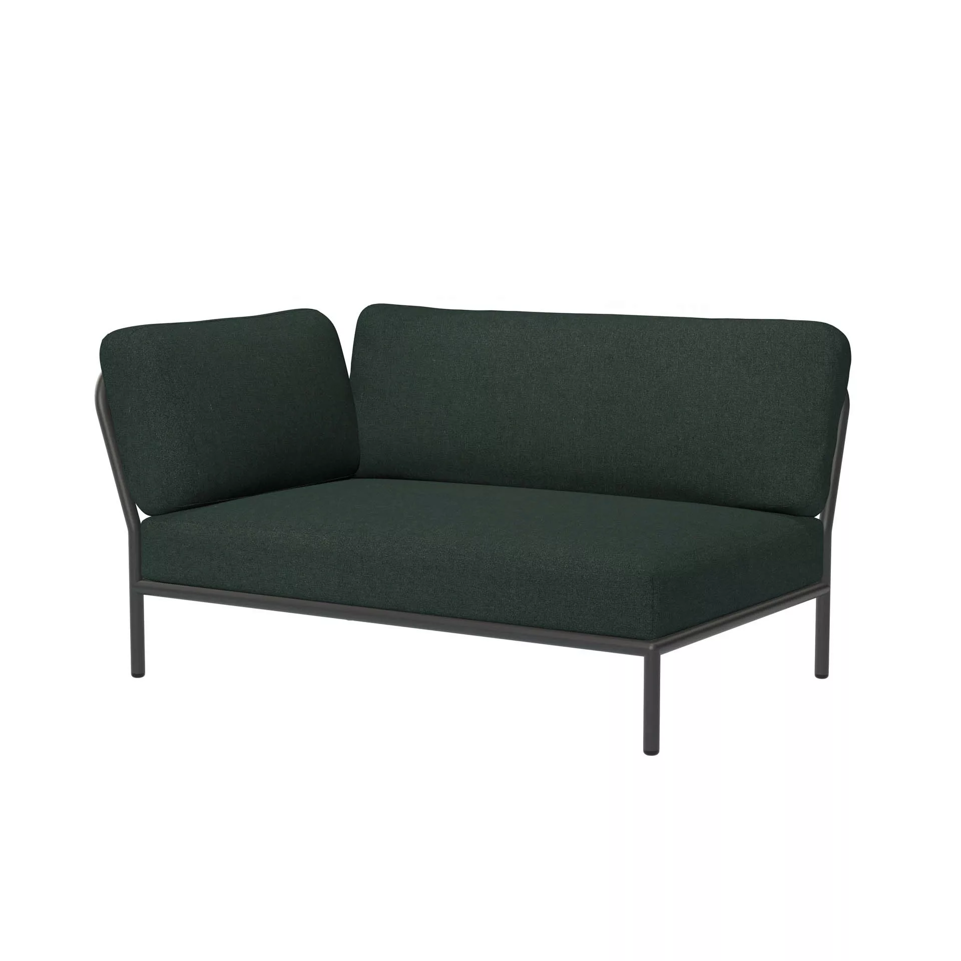 LEVEL Outdoor Sofa Lounge-Modul 2 Alpine Dunkelgrau Links günstig online kaufen