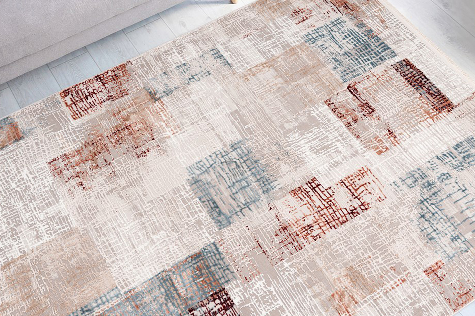 me gusta Teppich »Akropolis 425«, rechteckig, 12 mm Höhe, flacher Teppich m günstig online kaufen