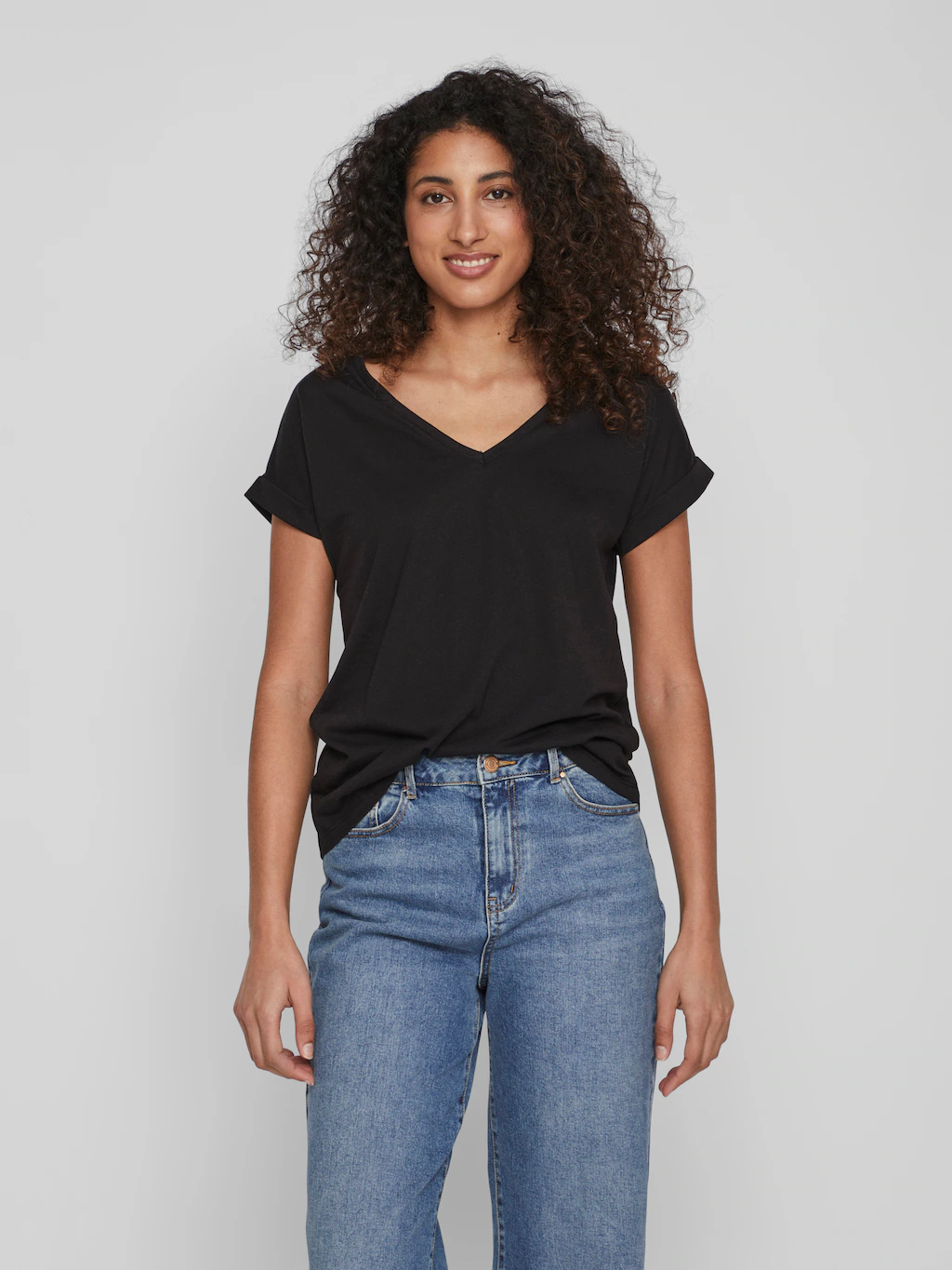 Vila V-Shirt "VIDREAMERS NEW V-NECK T-SHIRT - NOOS" günstig online kaufen