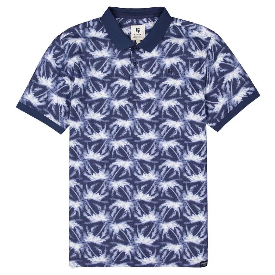 Garcia Kurzarm Polo Shirt S Denim Blue günstig online kaufen
