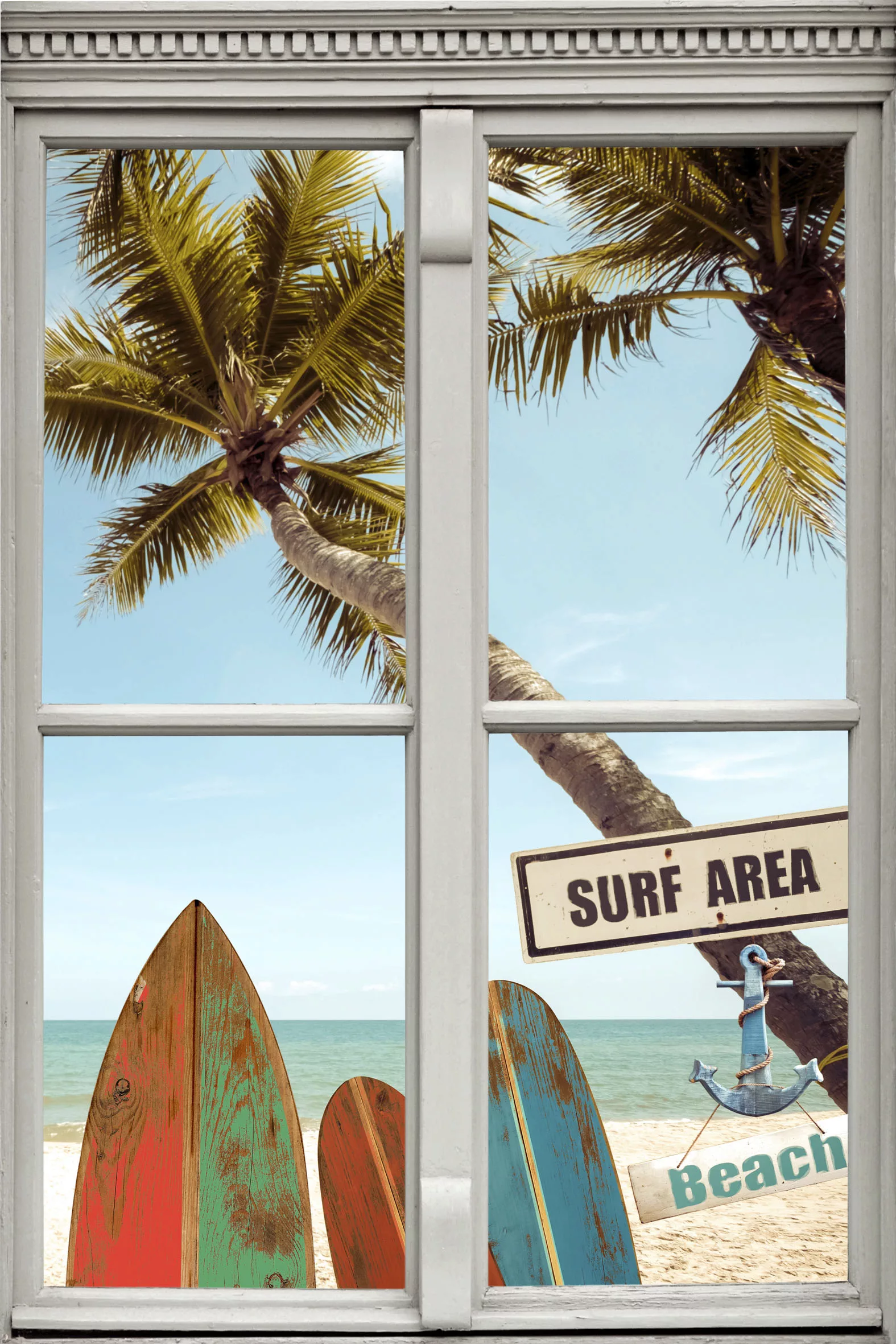 queence Wandsticker "Surf Area Beach" günstig online kaufen