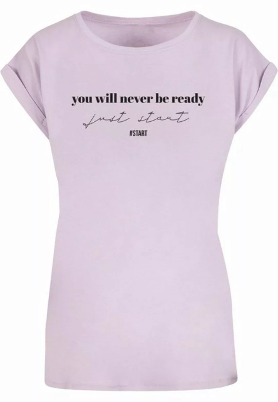 Merchcode T-Shirt Merchcode Damen Ladies Just Start T-Shirt (1-tlg) günstig online kaufen