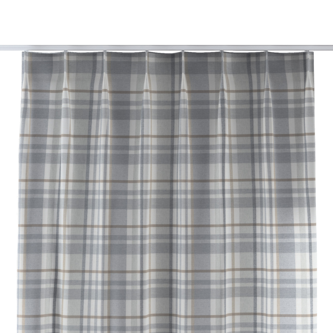Vorhang mit flämischen 1-er Falten, beige-grau, Scotti (144-48) günstig online kaufen