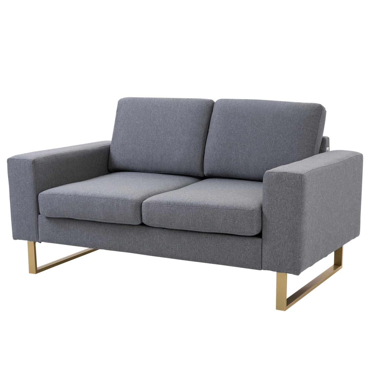 HOMCOM 2-Sitzer-Sofa Polstersofa mit Kissen Armlehne 145 x 82 x 78 cm günstig online kaufen