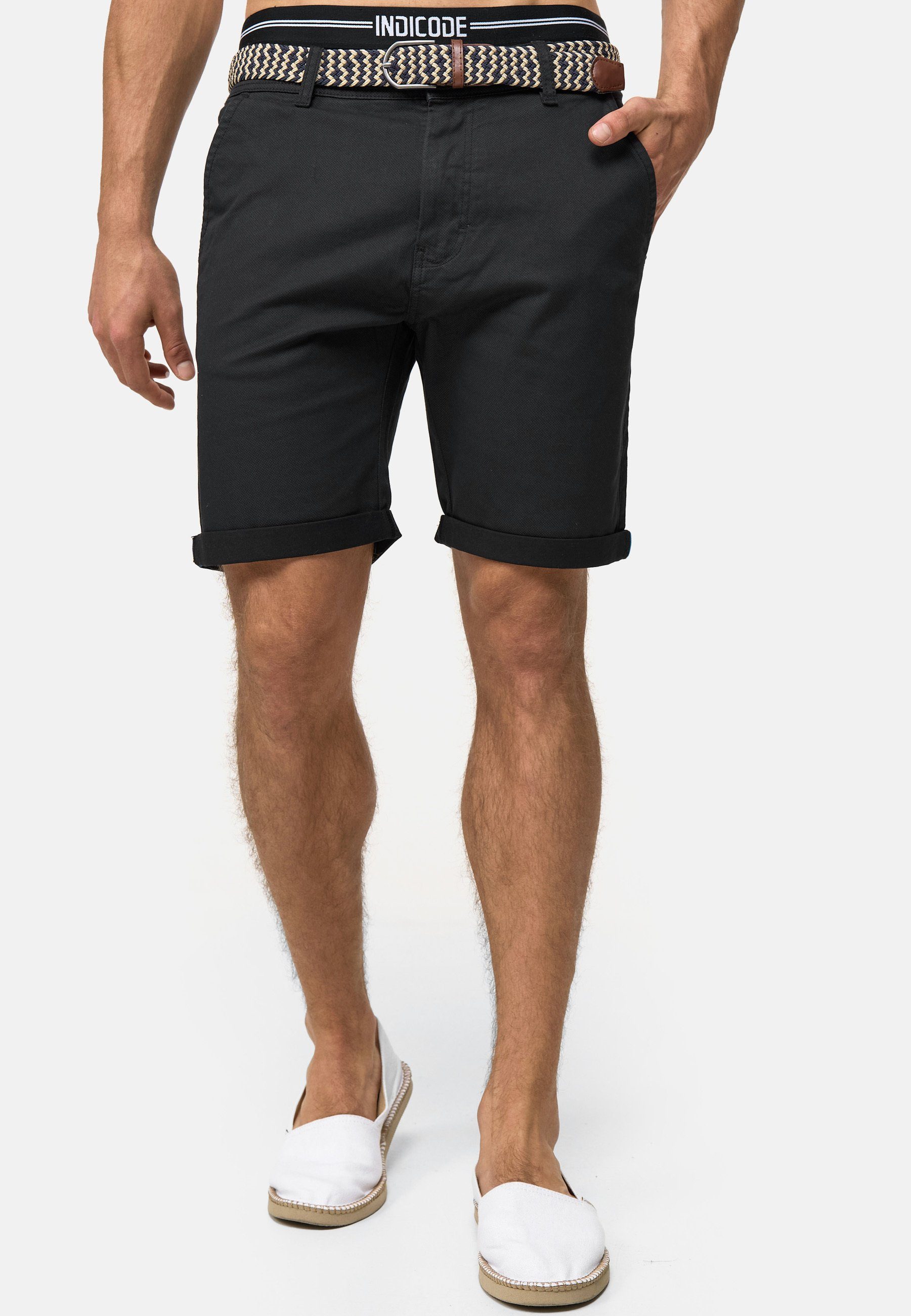 Indicode Chinoshorts Baltin aus elastischer Baumwoll-Qualität günstig online kaufen