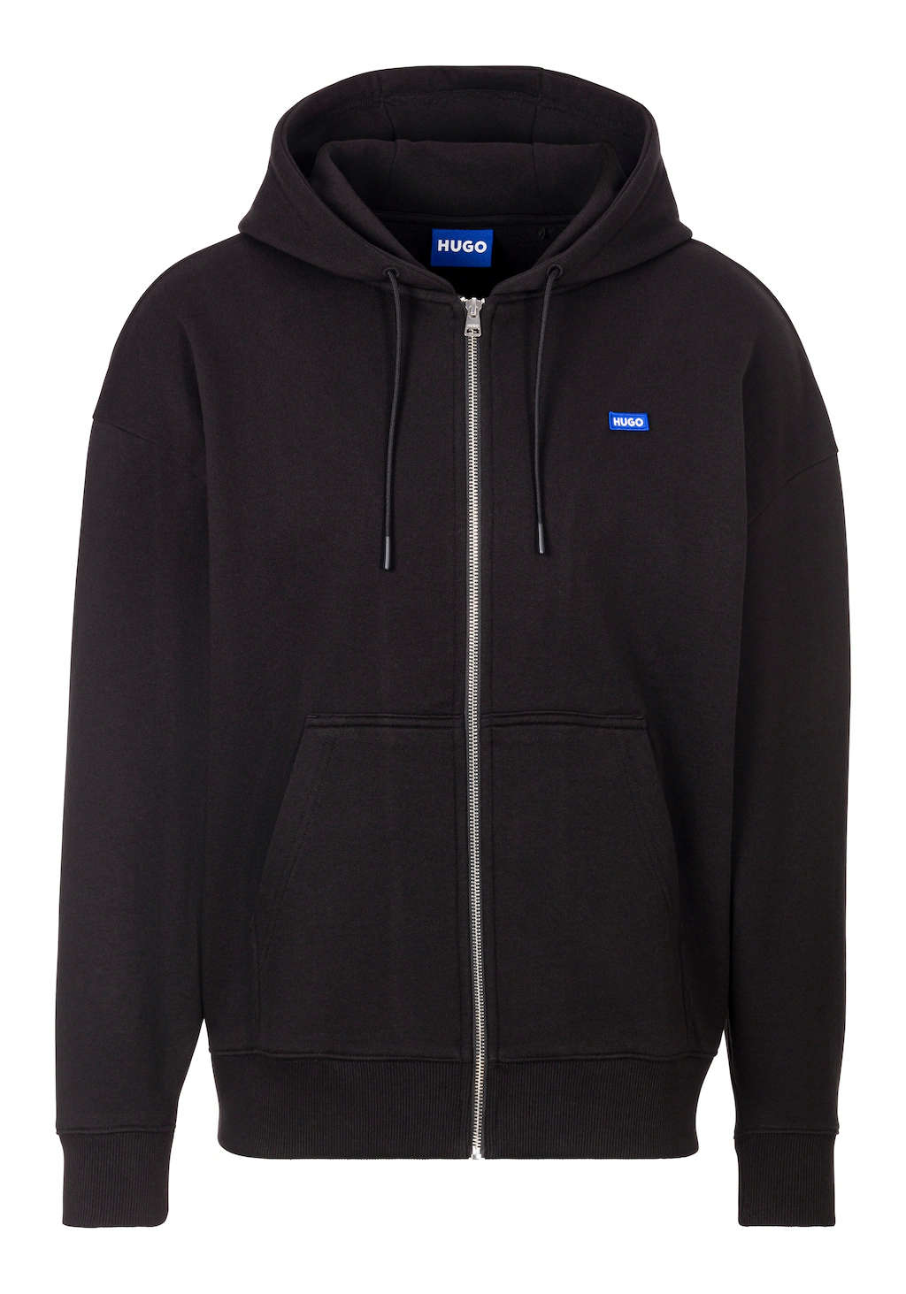 HUGO Blue Sweatjacke "Doa B 2", mit Kapuze, Logo-Badge günstig online kaufen