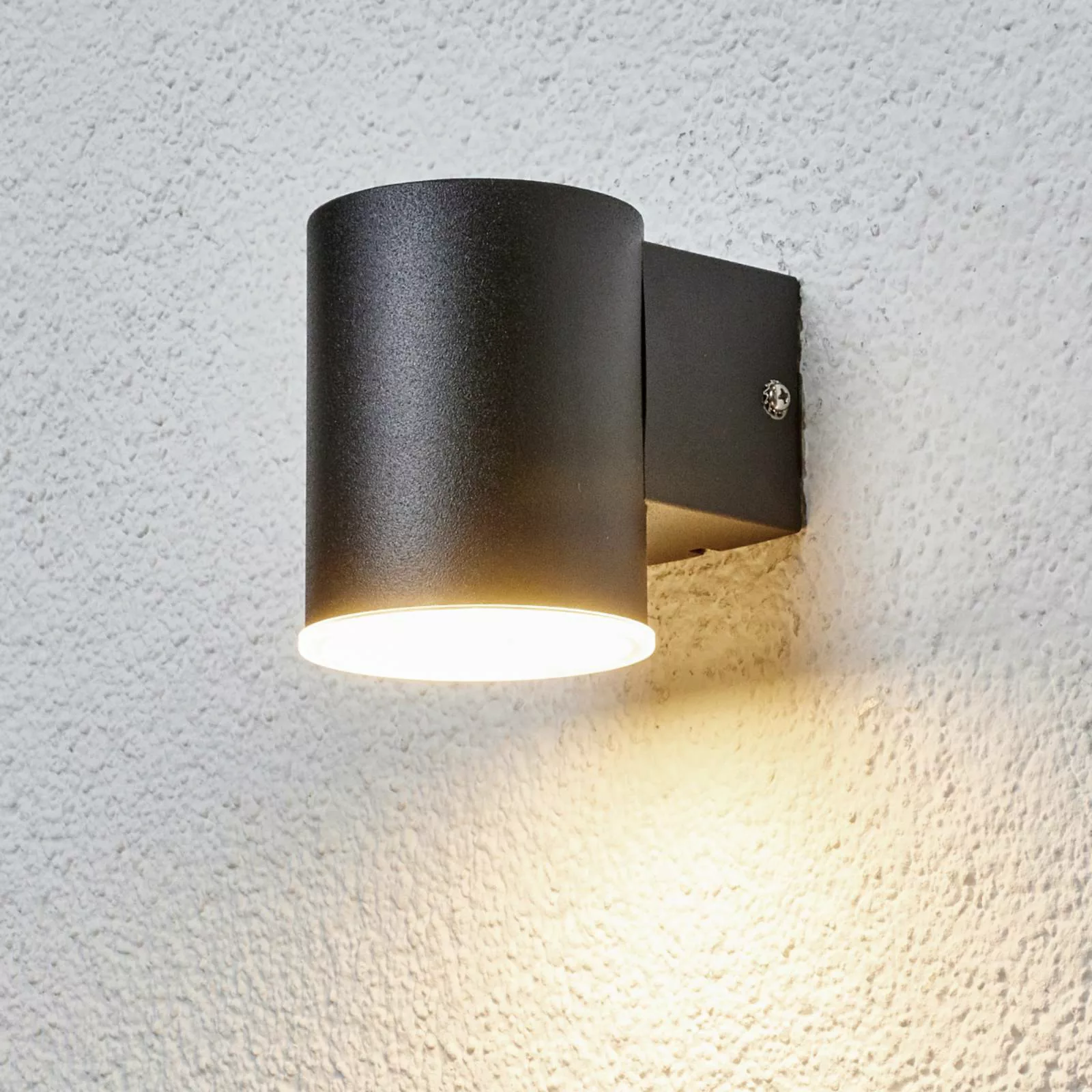 LED-Außenwandlampe Morena in Schwarz 1fl. günstig online kaufen