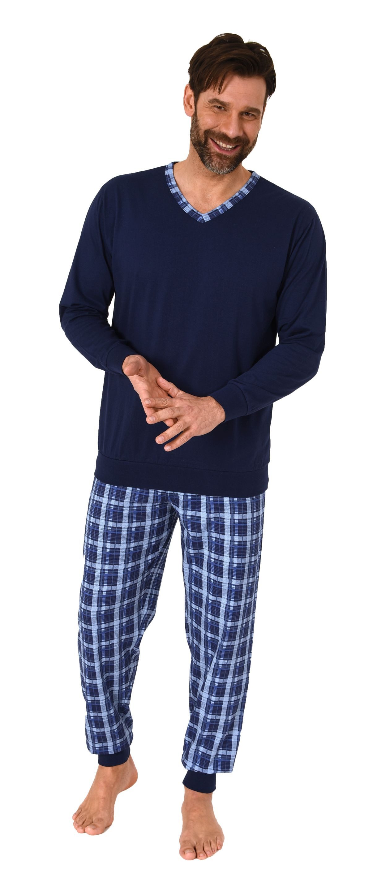 Normann Pyjama Normann Herren Schlafanzug mit günstig online kaufen