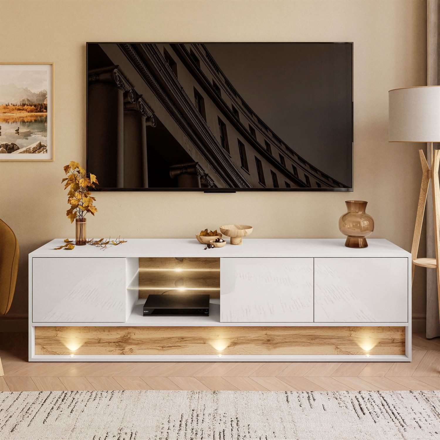 ALLHOUSE24 TV-Schrank MILA Lowboard 180 cm günstig online kaufen