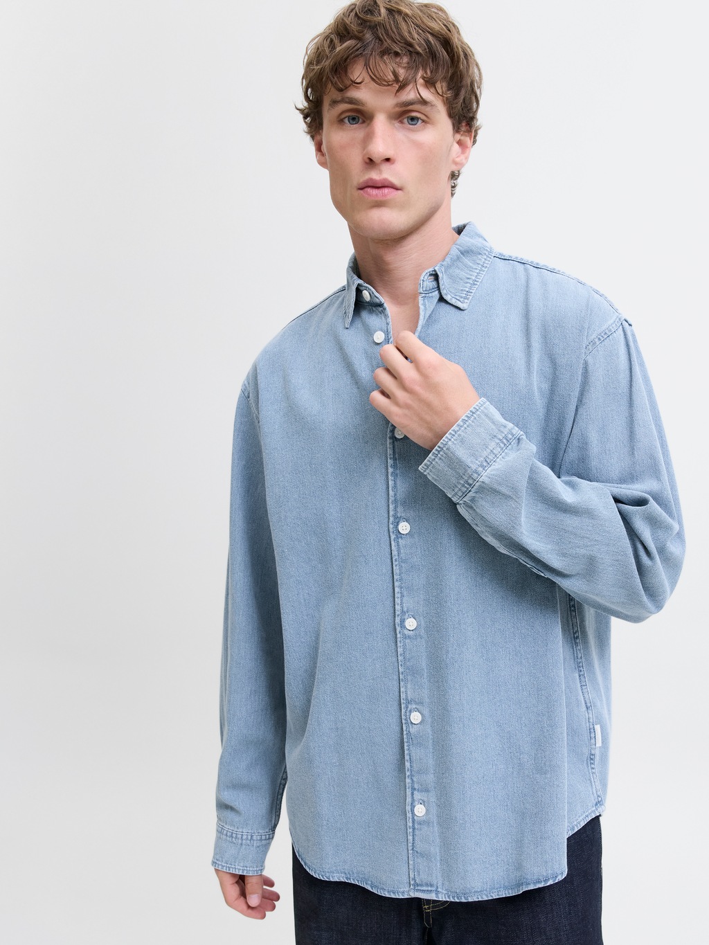 Jack & Jones Herren Freizeit Hemd JORNORREBRO DENIM SHIRT Comfort Fit günstig online kaufen