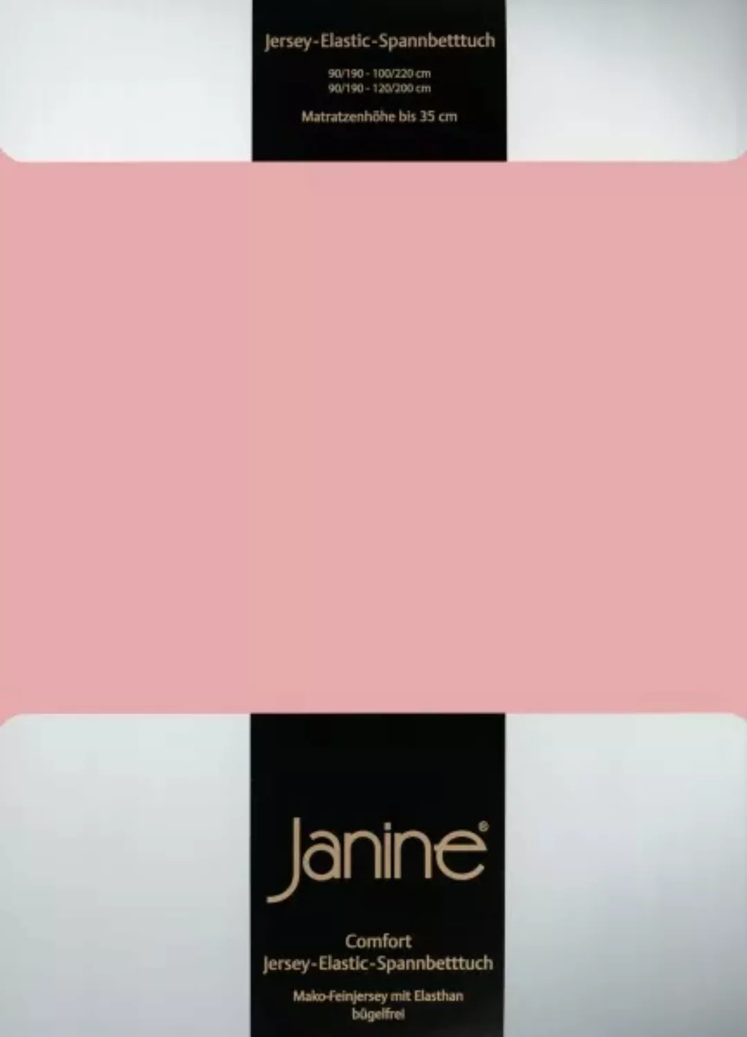 Janine Janine Spannbetttuch Elastic-Jersey 5002 zartmauve Größe:  150x200 c günstig online kaufen
