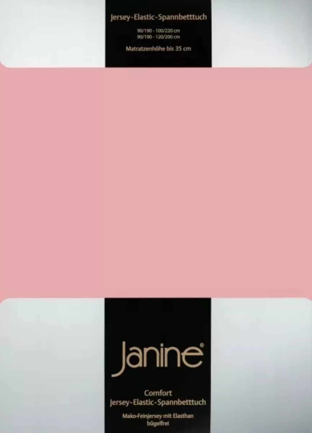 Janine Janine Spannbetttuch Elastic-Jersey 5002 zartmauve (31) Größe:  100x günstig online kaufen