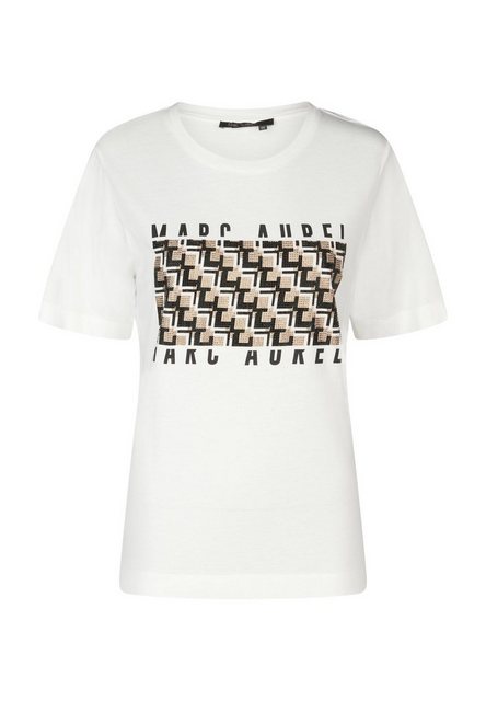 MARC AUREL T-Shirt mit Strass-Print günstig online kaufen