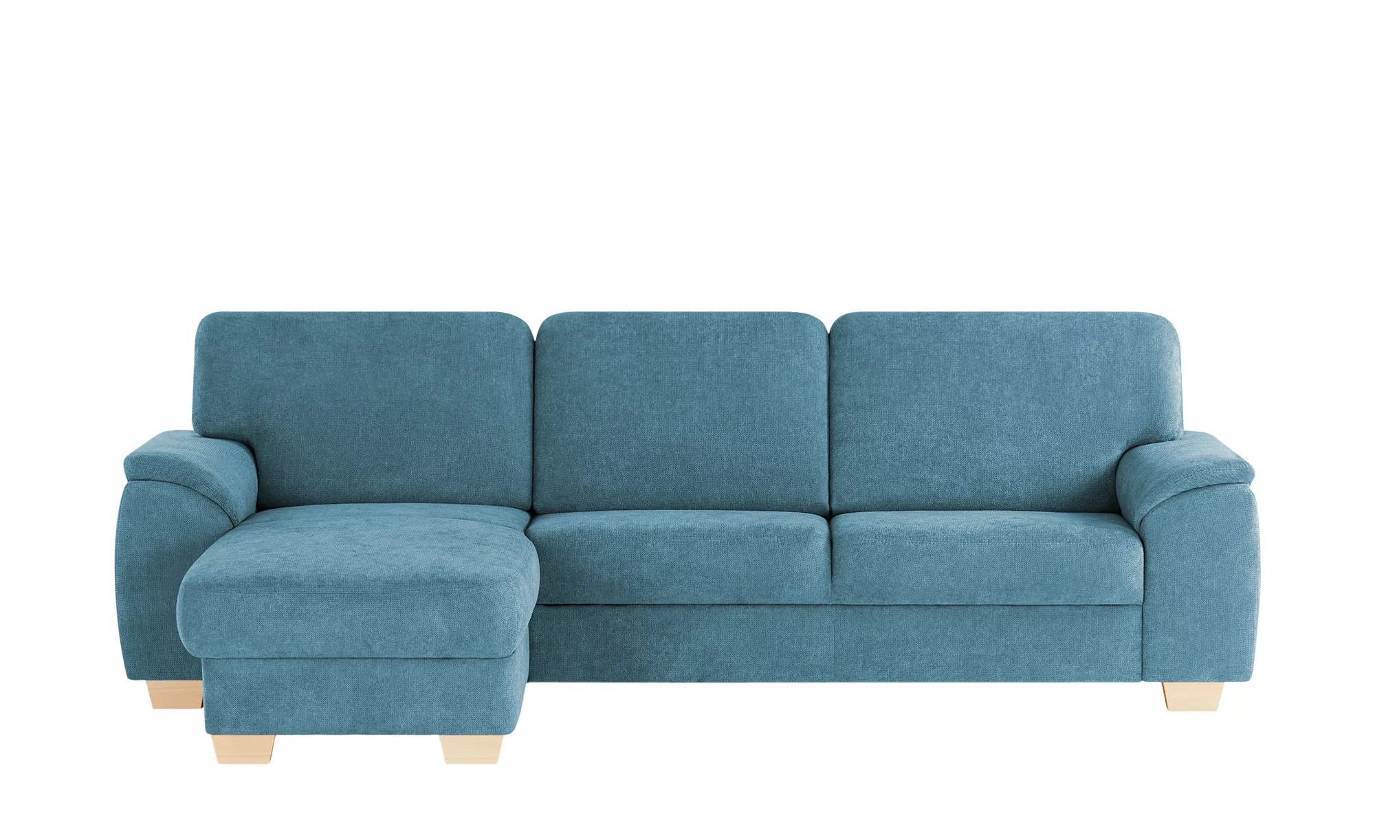 smart Ecksofa  Valencia - blau - 90 cm - Polstermöbel > Sofas > Ecksofas - günstig online kaufen