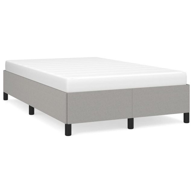 vidaXL Bett Bettgestell Hellgrau 120x190 cm Stoff günstig online kaufen