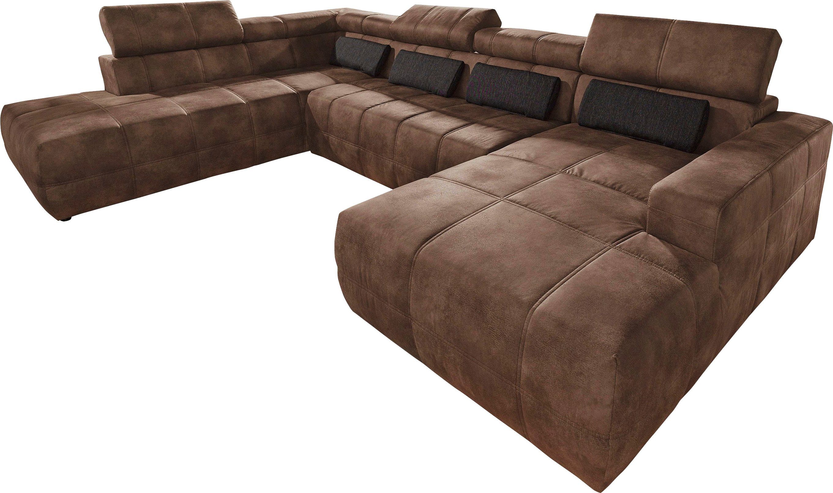 DOMO collection Wohnlandschaft "Brandon, belastbar bis 140kg/ Sitz, B/T: 35 günstig online kaufen