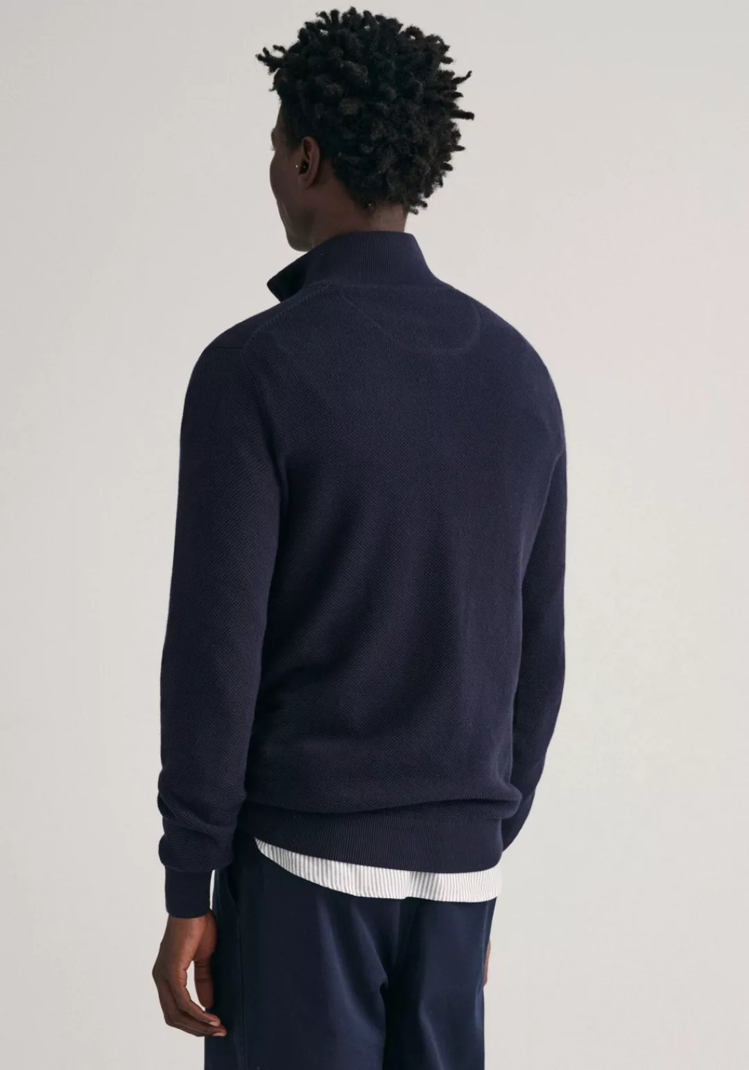 Gant Troyer "COTTON PIQUE HALF ZIP", mit Piqué-Struktur günstig online kaufen