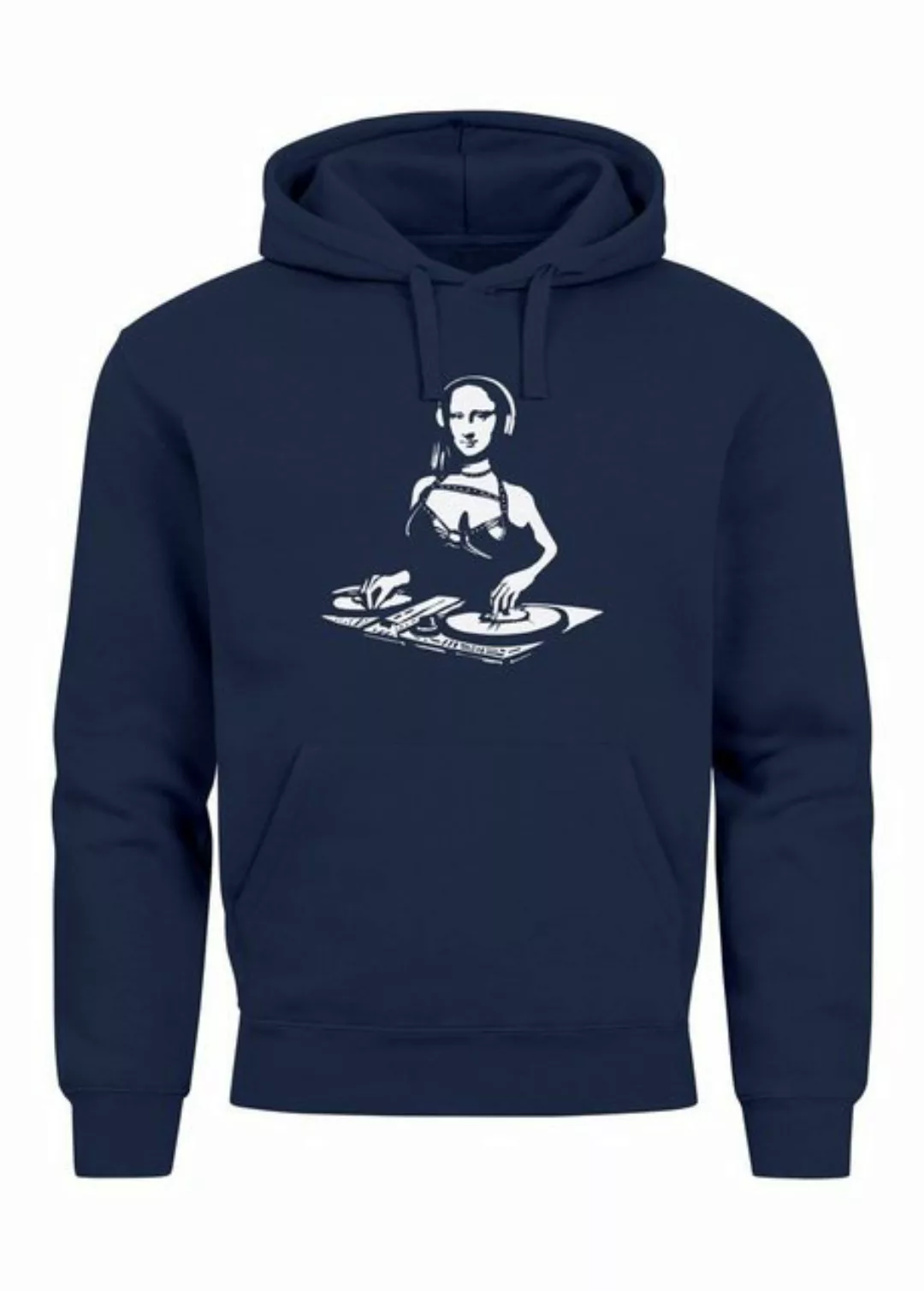 Neverless Hoodie Hoodie Herren Mona Lisa Techno Festival DJ Electronic Musi günstig online kaufen