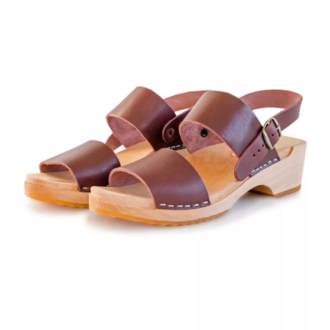 Fint - Schwedische Holz Clogs Sandale Von Me&Myclogs - Low Heel günstig online kaufen