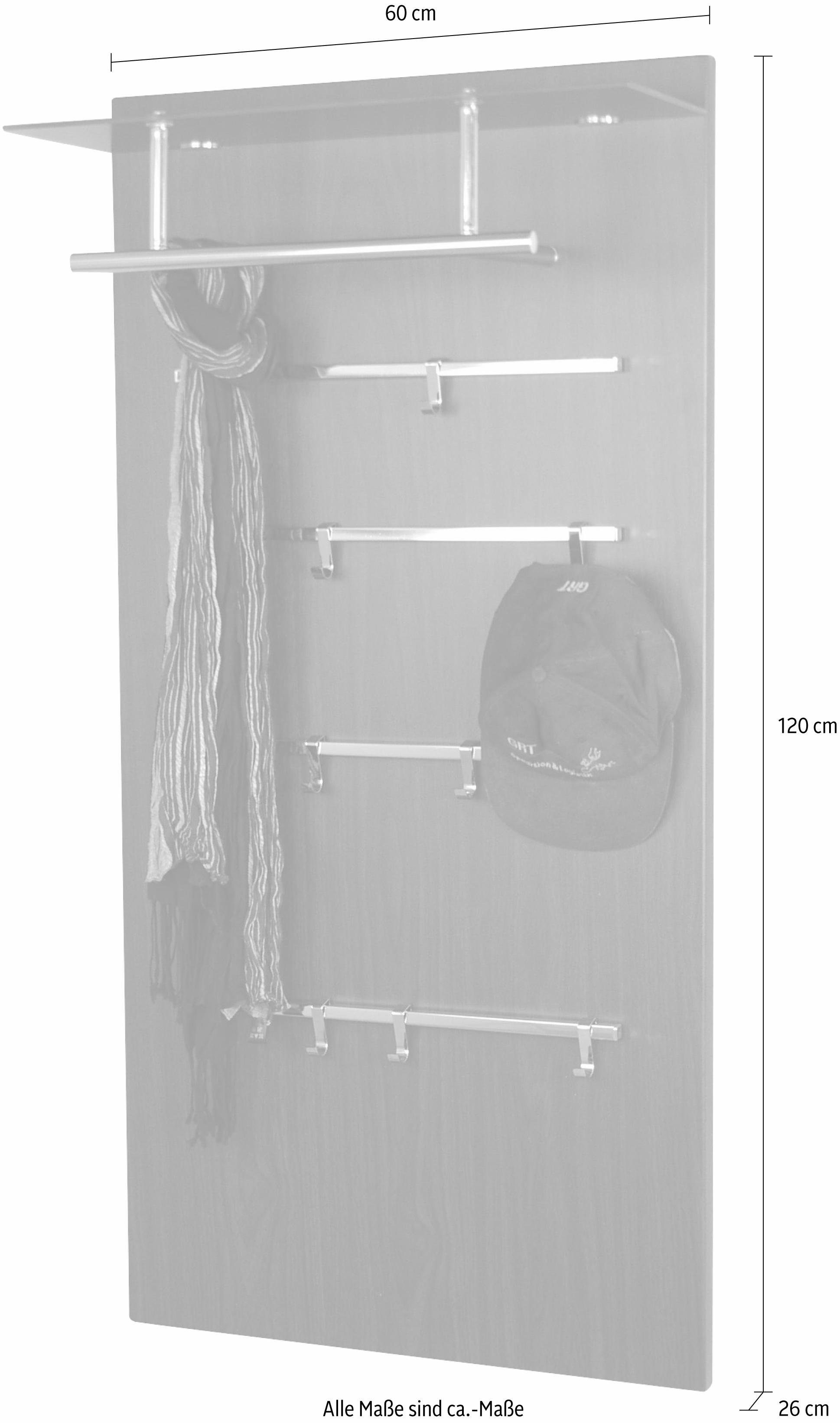 INOSIGN Garderobenpaneel "1200 CSF, TOPSELLER", Maße (B/T/H): 60/26/120 cm günstig online kaufen