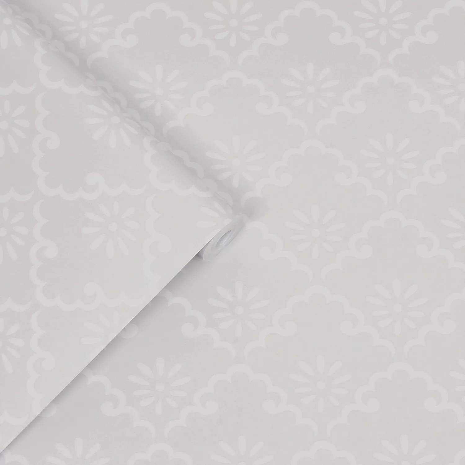 Laura Ashley Vliestapete Coralie Sugared Grey Grau FSC® günstig online kaufen