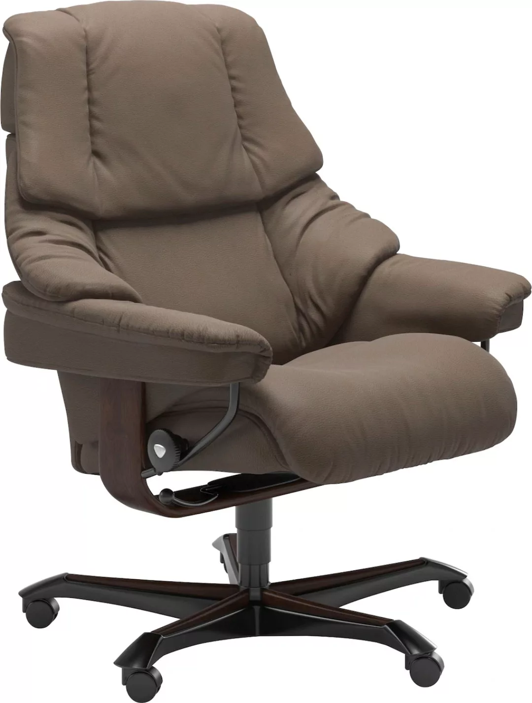 Stressless Relaxsessel "Reno", mit Home Office Base, Größe M, Gestell Braun günstig online kaufen