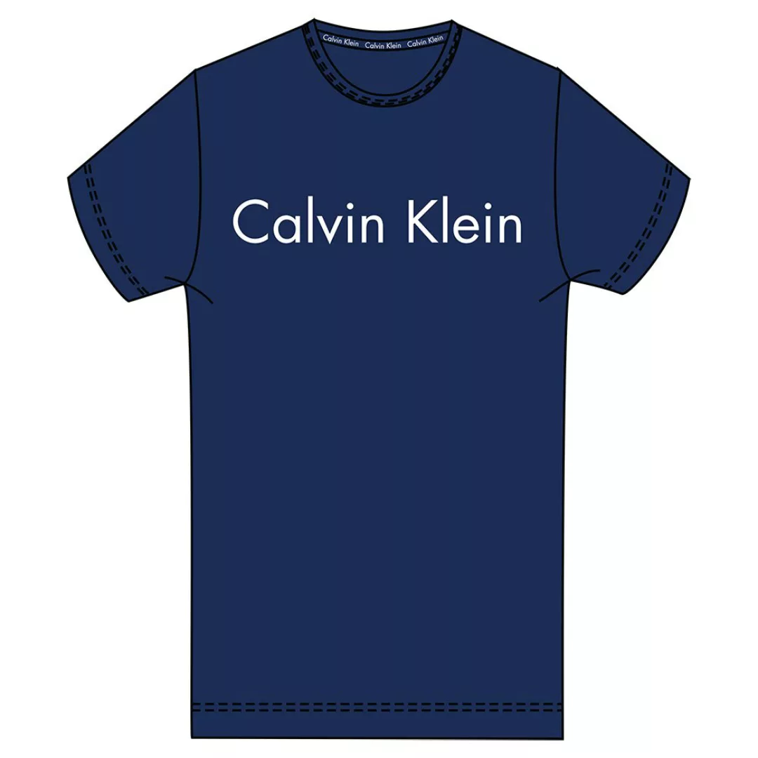 Calvin Klein Underwear Logo Crew T-shirt L Blue Shadow günstig online kaufen