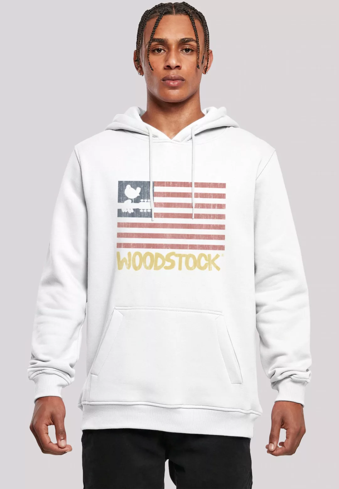 F4NT4STIC Sweatshirt "Woodstock USA Flag", Herren,Premium Merch,Slim-Fit,Ka günstig online kaufen