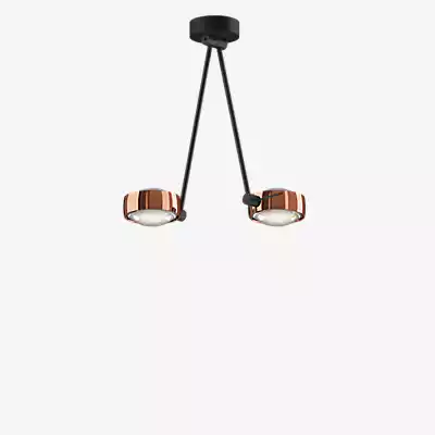 Occhio Sento Soffitto Due 40 Up D Deckenleuchte LED 2-flammig, Kopf roségol günstig online kaufen