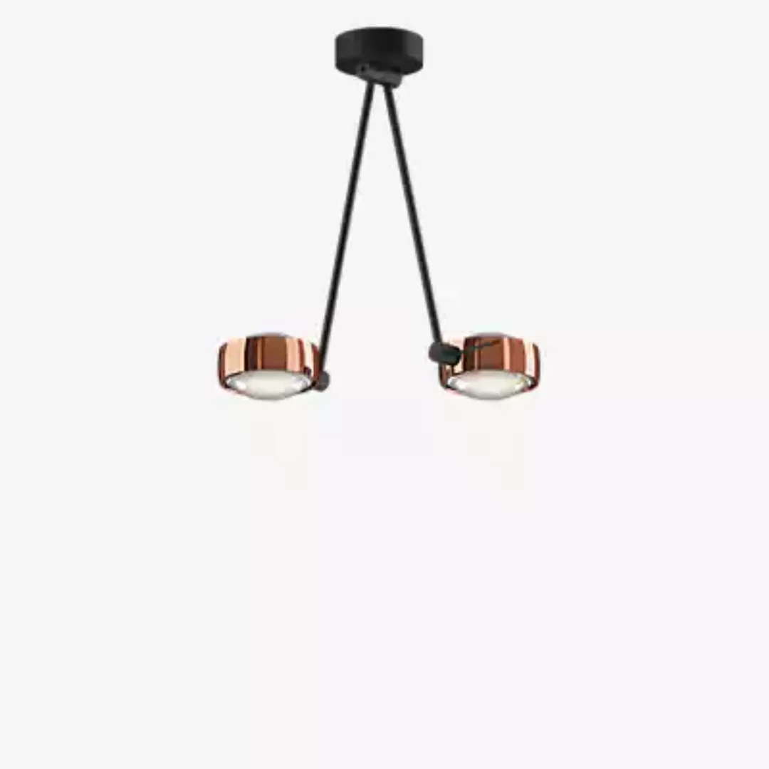 Occhio Sento Soffitto Due 40 Up D Deckenleuchte LED 2-flammig, Kopf roségol günstig online kaufen