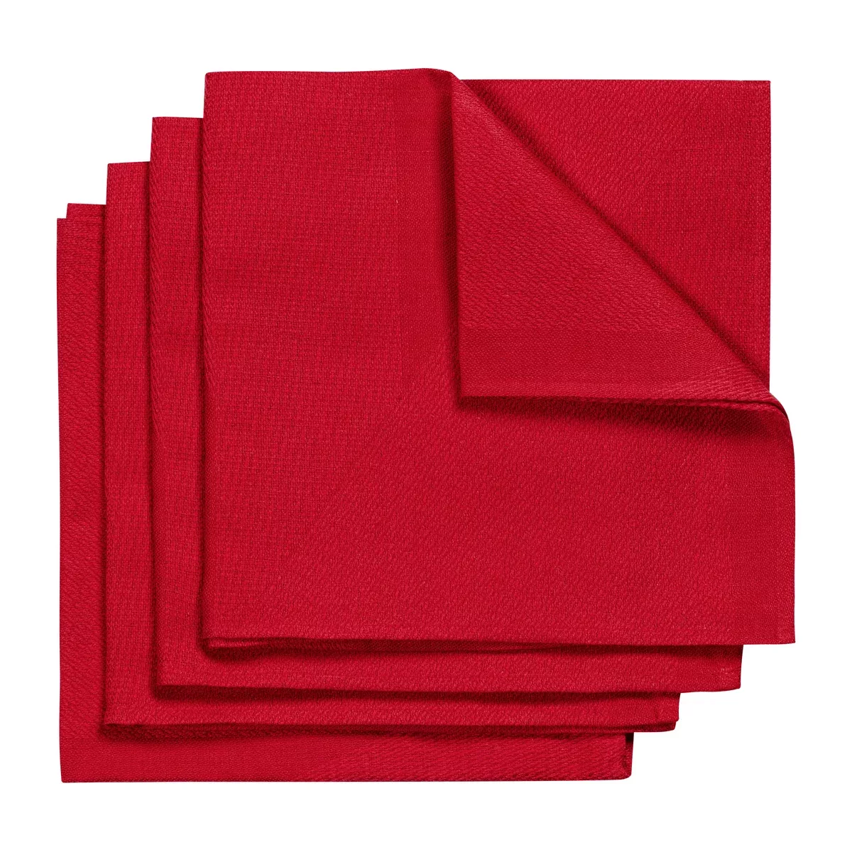 Metric serviette 47 x 47cm 4er Pack rot günstig online kaufen