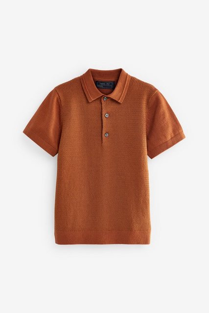 Next Poloshirt Gestricktes Polohemd mit kurzen Ärmeln (1-tlg) günstig online kaufen