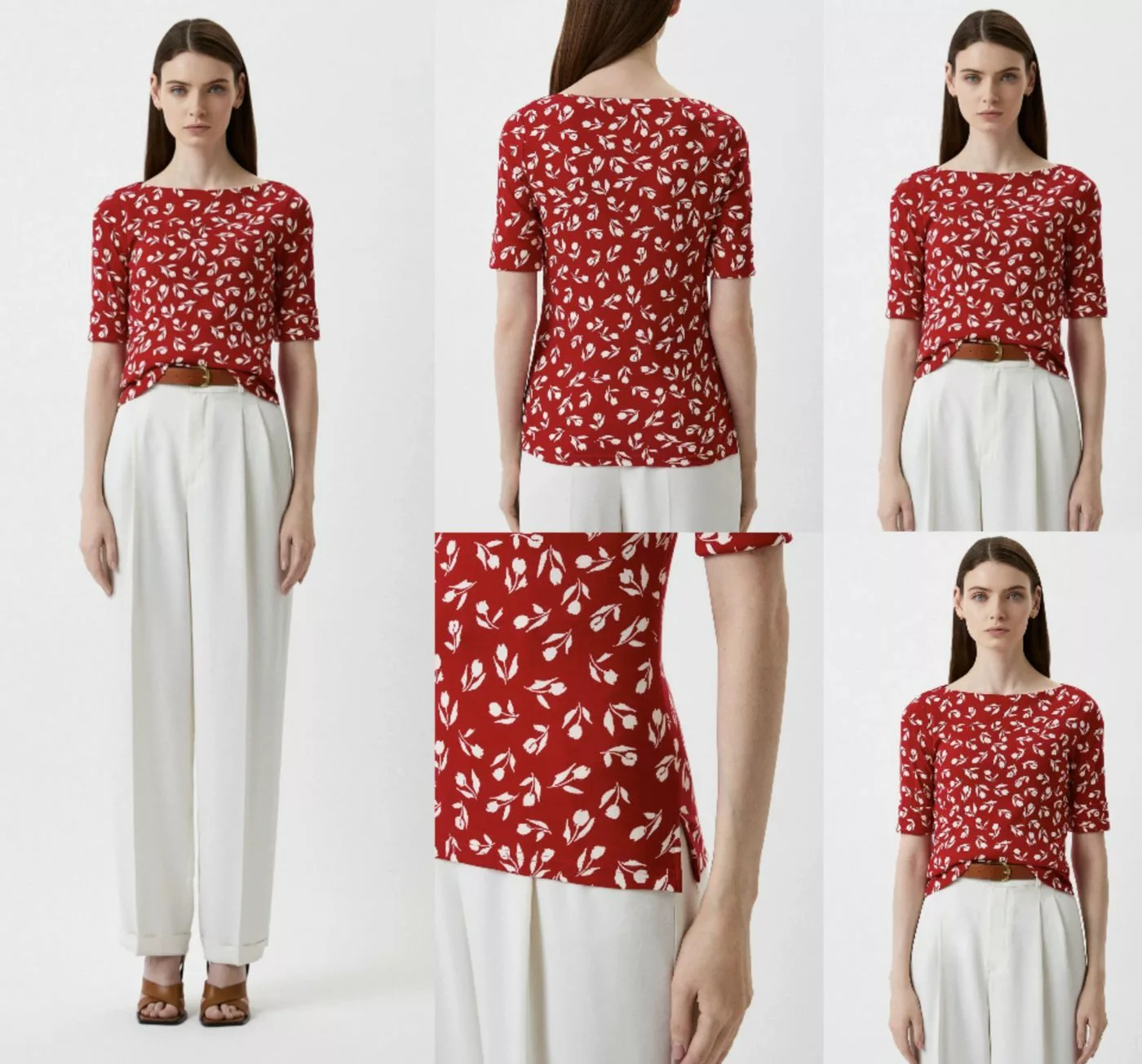 Ralph Lauren T-Shirt LAUREN RALPH LAUREN Floral Pattern Blouse Hemd Blusent günstig online kaufen