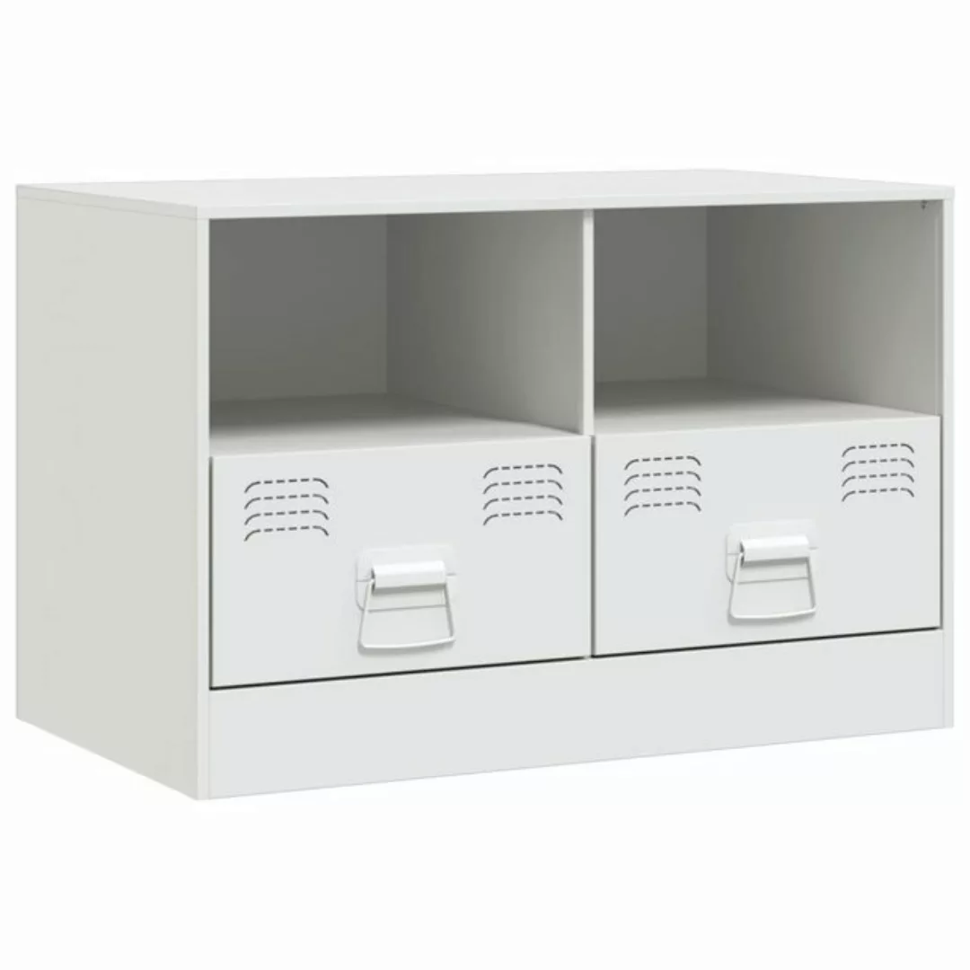 vidaXL TV-Schrank TV-Schrank Weiß 67x39x44 cm Stahl (1-St) günstig online kaufen